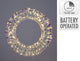 Home-Styling-Kranz, 30 cm, 30 LEDs, schillernd