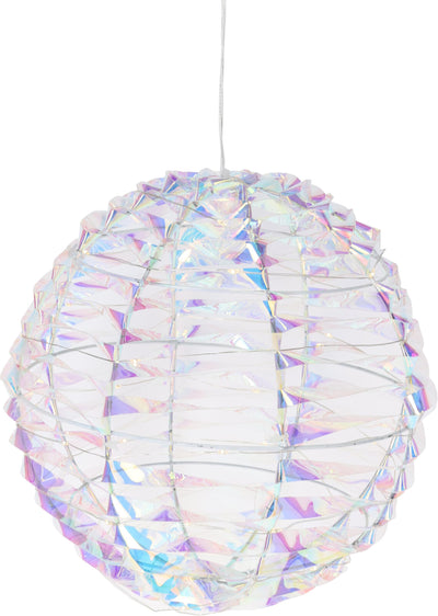 Home-Styling-Ball 25 cm, 40 LEDs, irisierend, mit Batterie