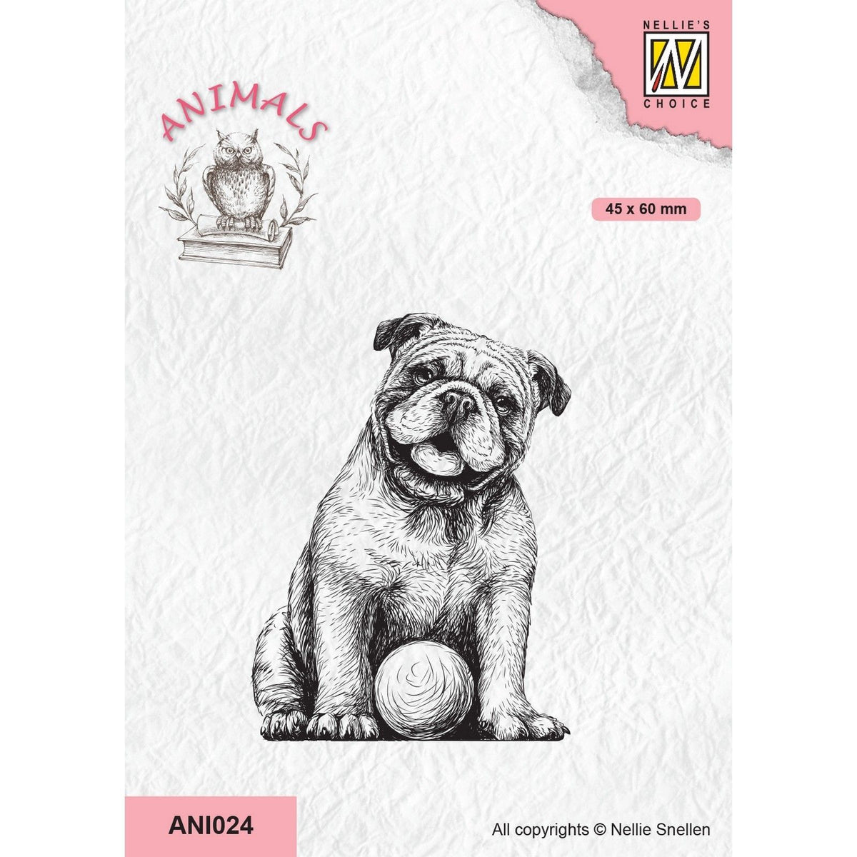 Nellies Wahl • Tiere, transparente Stempel, Hund mit Ball