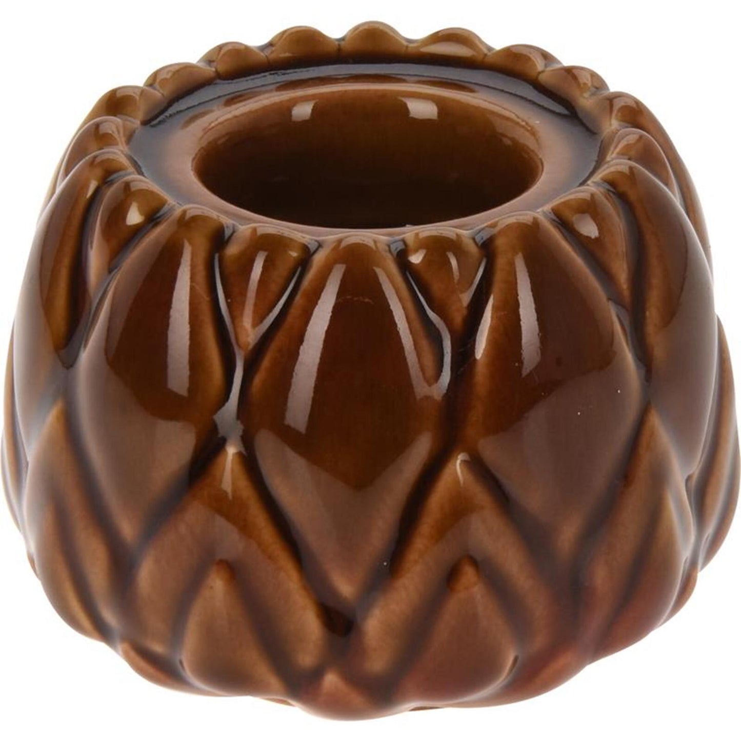 Home Styling Artischocken-Teelichthalter 8 cm braun