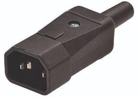 Gerätegegenstecker C13 70 Grad mk schwarz - 6173532