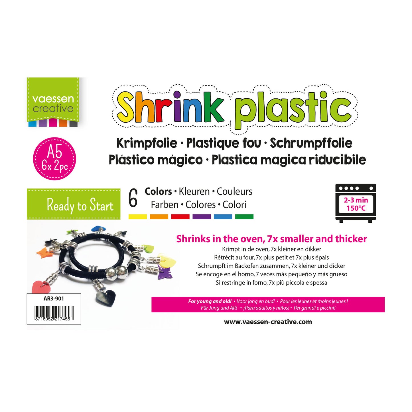 Vaessen creative • Schrumpffoliensortiment A5 12tlg