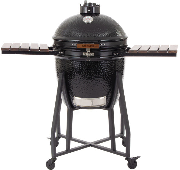 Arbaer Kamado groß Ø 21 Zoll mit Rahmen Keramikschwarz