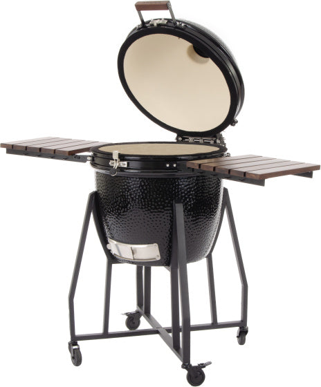 Arbaer Kamado groß Ø 21 Zoll mit Rahmen Keramikschwarz