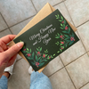 Kunst von Andu Grußkarte Weihnachten grün