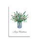 Kunst von andu Grußkarte Weihnachtsvase