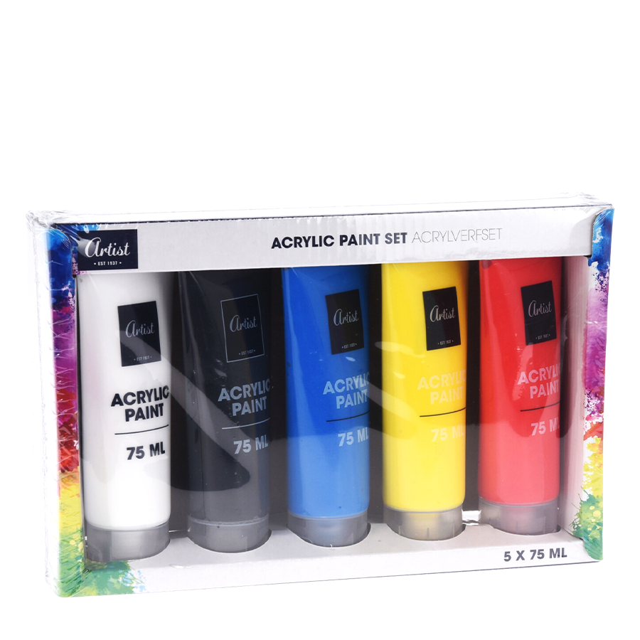 Künstler-Acrylfarben-Set 75ml 5-teilig
