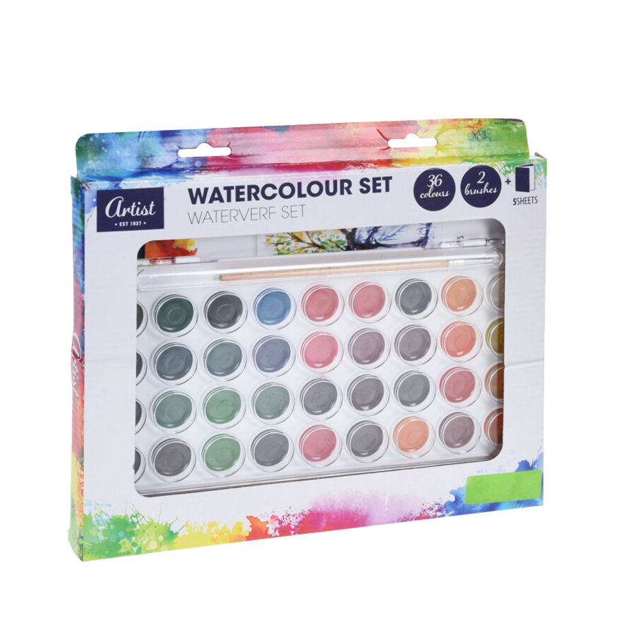 Künstler-Aquarell-Set 36 Farben