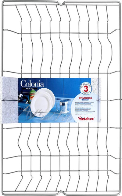 Metaltex Metaltex Colonia Drain Rack 48x30 cm Silber