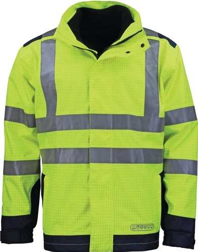 Asatex Wetter- und Flammenschutzjacke | Größe l | gelb blau | 98 % Polyester, 2 % Kohlenstoff | 1 Stück - 3850g xxxl 3850g xxxl
