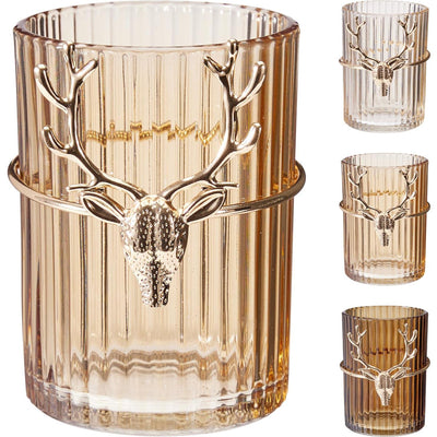 Home Styling Teelichthalter 9cm 3sort. Bernstein