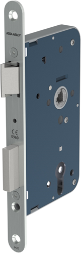 Assa Abloy 2420 Türschloss | dm65mm | pc72mm | Kurbelloch 8mm | Frontplatte Edelstahl 24x235mm rechteckig | dr 1+3 2+4 - 7262018
