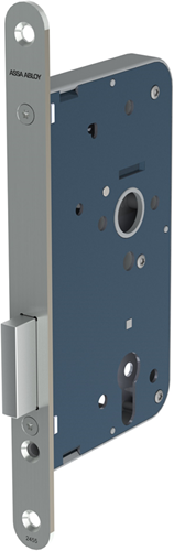 Assa Abloy 2455 Schrankschloss | dm50mm | PC | Frontplatte aus lackiertem Stahl 24x235mm rechteckig | dr 1+2+3+4 - 7962019