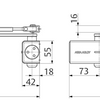 Assa Abloy DC140 Design-Türschließer und 2 3 4 | ohne Arm | Farbe Silber ev1. | 180-15° - a000307018
