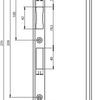 Assa Abloy N6000 Eckschließblech | Edelstahl 22x235x10x3mm rechteckig m| dr 1+3 - 10049714