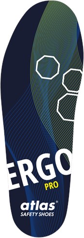 Atlas ergo pro Einlegesohle | blau gelb | Größe 41 - 4043692447865