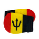 Autospiegelabdeckung Belgische Flagge 2 Stück