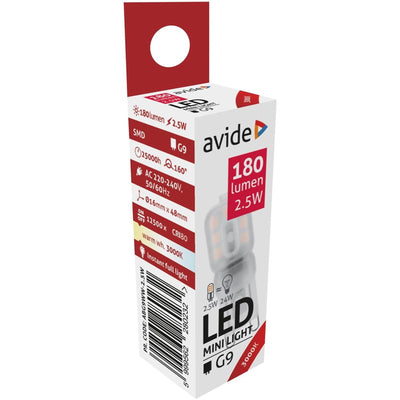 Avide LED G9 2,5 W WW 3000 K 180 Lumen