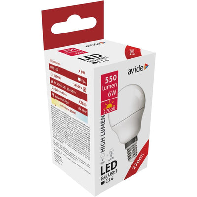 Avide LED-Lampe E14 6W 2700K EW 450lm