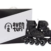 Aventuri einstellbare Inline-Skates Halbboot Schwarz Größe 30-33 (en)