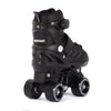 Aventuri einstellbare Rollschuhe Halbboot Schwarz Größe 31-34 (en)