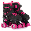 Aventuri Verstellbare Rollschuhe Halbboot Black Pink Größe 31-34 (s)