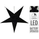 Sternenpapier mit LED 45cm schwarz