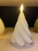 Home Styling Kerze LED Baum gedreht h13cm creme