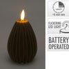 Home-Styling-Kerze Birne LED gerippt 10cm