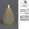 Home-Styling-Kerze Birne LED gerippt 10cm