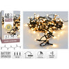 Weihnachtsbeleuchtung 48LED Batterie warmweiß