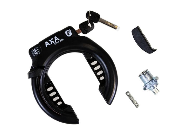 Axa Ringslot Block xxl schwarz + Zylinder Powertube