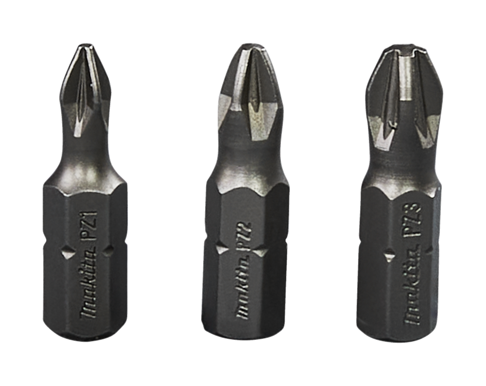 Makita Zubehör Schraubendreher-Bit-Set PZ 3-teilig – B-24527 B-24527