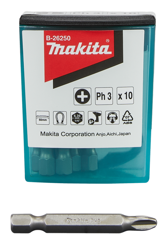 Makita Zubehör Schraubbit PH3x50mm – B-26250 B-26250