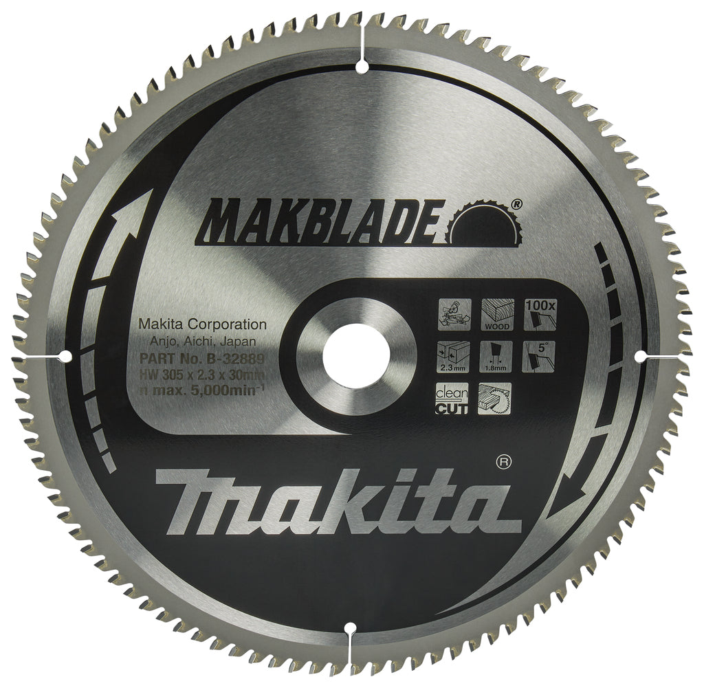 Makita Zubehör Kreissägeblatt Holz 305x30x2,3 100t 5g - B-09123