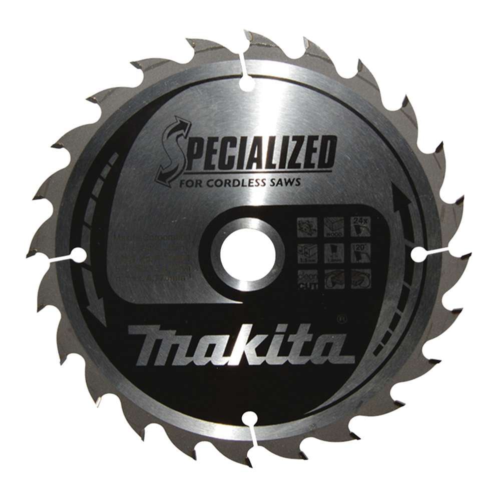 Makita Zubehör Kreissägeblatt Holz | spezialisiert 165x20x1,5 24t 20g - b-32904 - b-32904