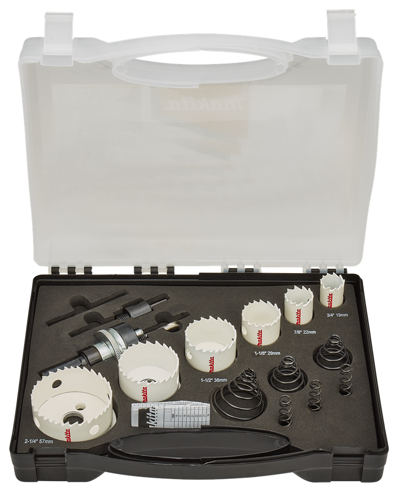 Makita Zubehör Lochsägen-Set 15-teilig Metall – B-38663 B-38663