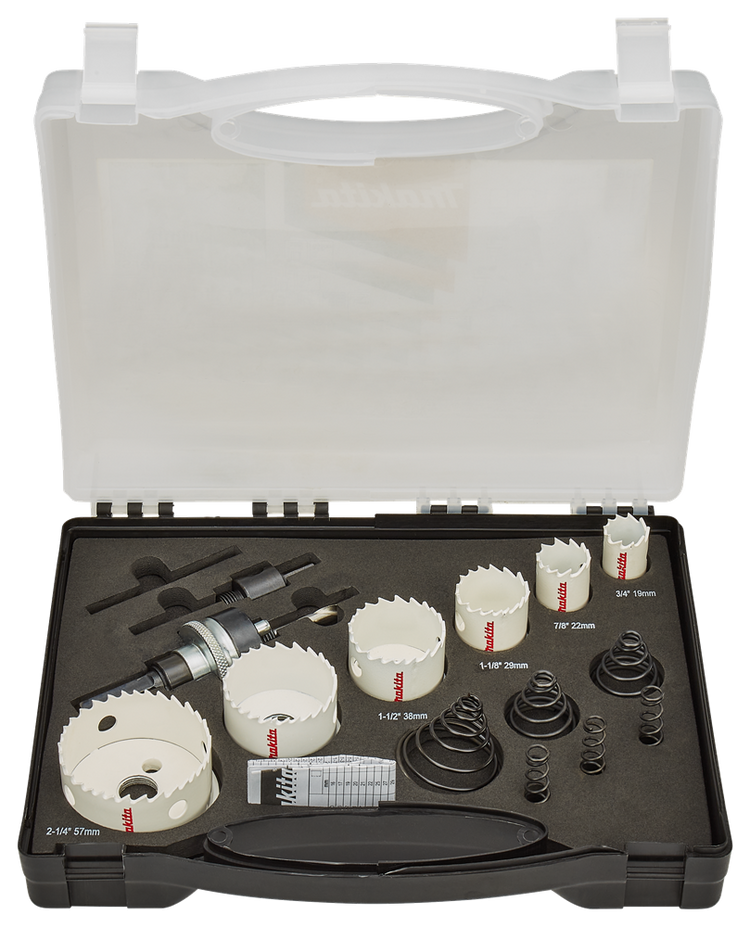 Makita Zubehör Lochsägen-Set 15-teilig Metall – B-38663 B-38663