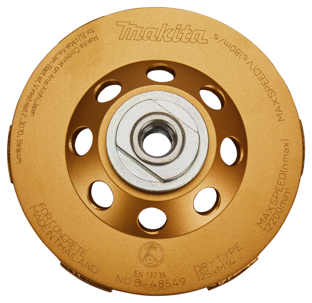 Makita Zubehör Diamanttopfscheibe 125 mm schnell – B-48549 B-48549