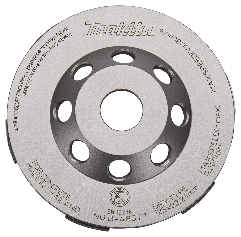 Zubehör für Makita Diamantschleiftopf 125 mm schnell – B-48577 – B-48577
