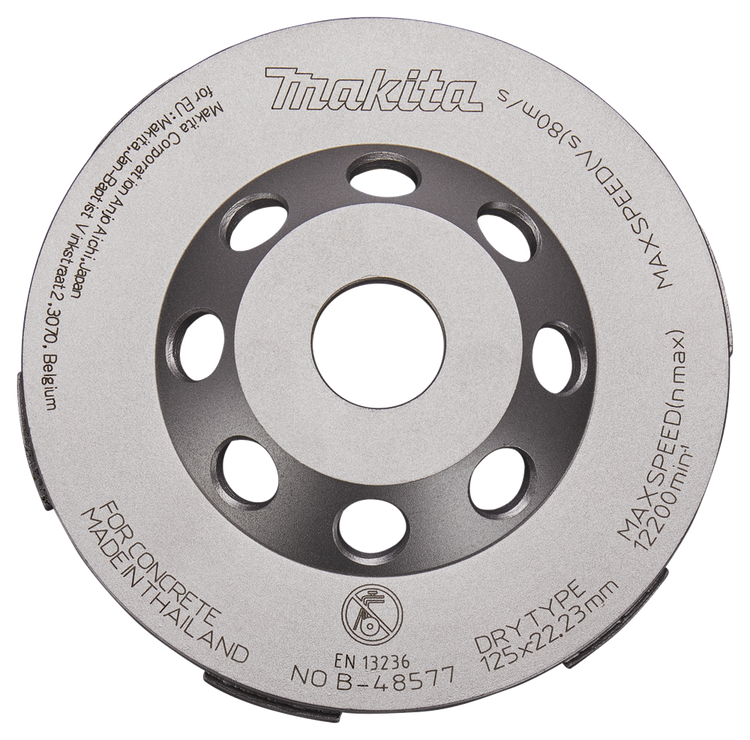 Zubehör für Makita Diamantschleiftopf 125 mm schnell – B-48577 – B-48577