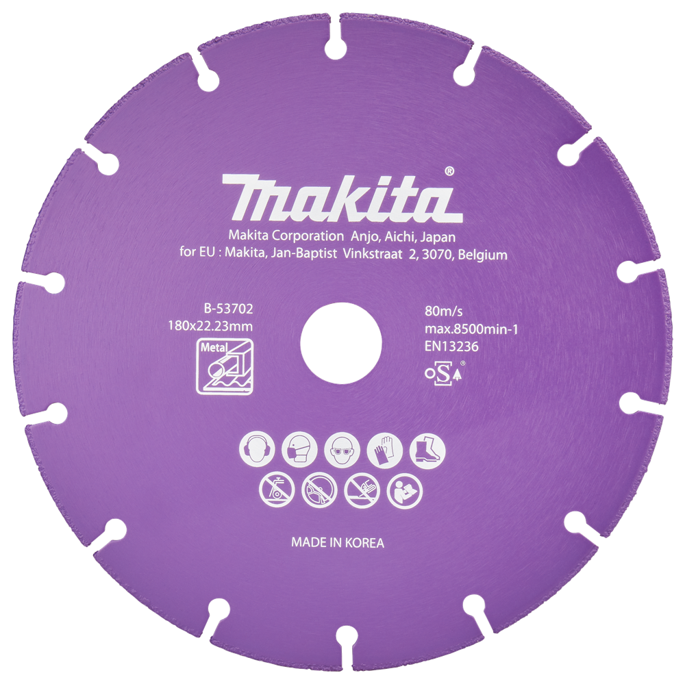 Zubehör für Makita-Trennscheibe 180 x 22,23 x 1,3 mm – B-53702 B-53702