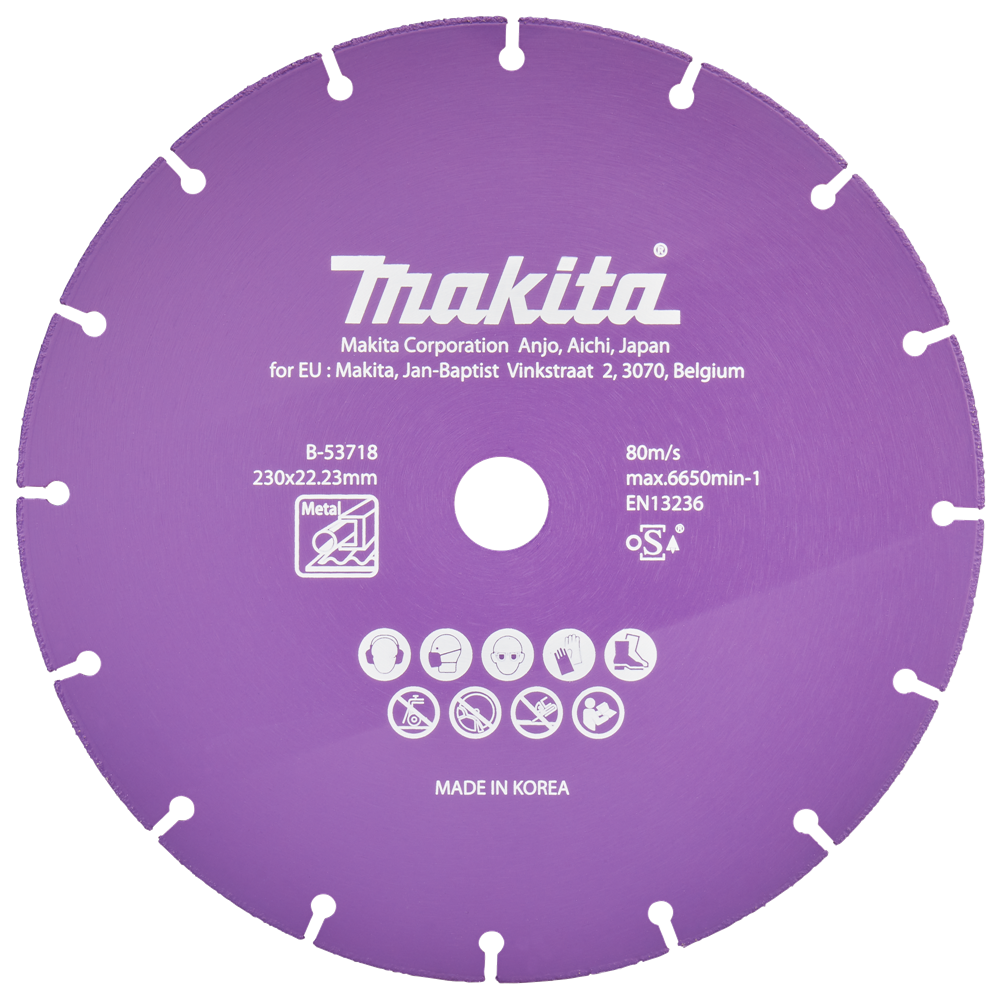 Zubehör für Makita-Trennscheibe 230 x 22,23 x 1,3 mm – B-53718 B-53718