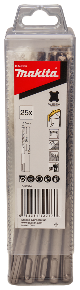Makita-Zubehör B2S: Betonbohrer 6,5 x 210 mm – B-59324 B-59324