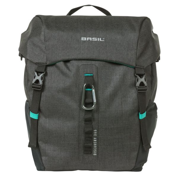 Basil Einzeltasche Discovery 365D M Mik 9L 12 x 25 x 33 cm – Schwarz
