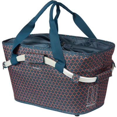 Basilikum Fahrradkorb Flair Tragen Sie den gesamten hinteren Korb, wobei Mike 38 x 21 x 27 cm Marine Blau repariert