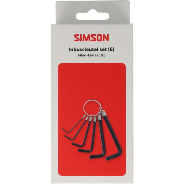 Simson Innensechskantschlüsselsatz 6-teilig