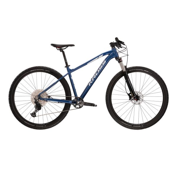 Kross Mountainbike Level 5.0 MTB – 29 Zoll – Rahmen XL (20 Zoll) – blau silber glänzend