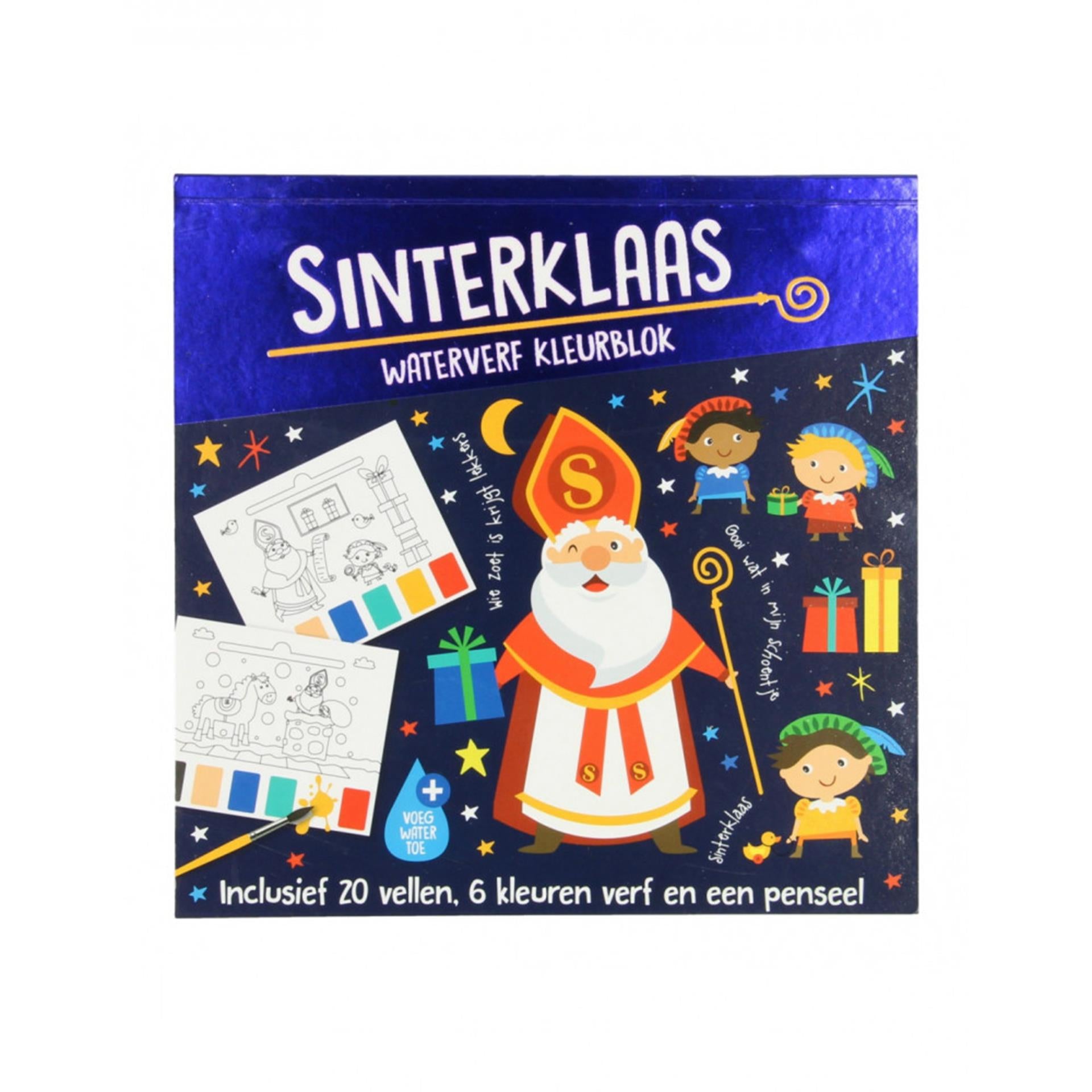 Aquarell Farbblock Sinterklaas