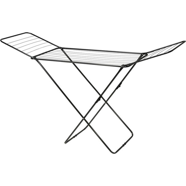 Ultra Clean Wäscheständer aus Metall, 18 m, schwarz, 180 x 55 x 108 cm